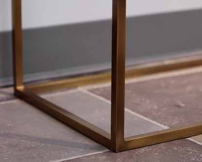 Faux Shagreen Tray Console