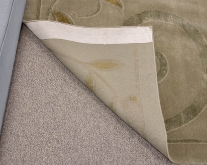 Grey, Green & Gold Area Rug