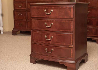 Pair of Ethan Allen Mahoagny 4 Drawer  Nightstands