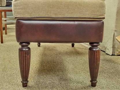 Cordovan Leather Bench
