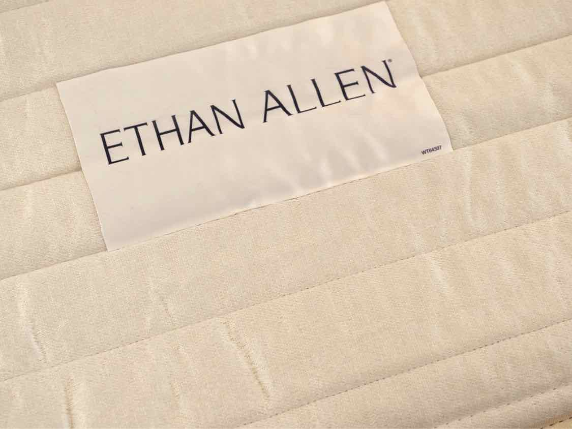 Ethan Allen Bennett Track Arm Modern Queen Sleeper in Autumn Tone Tweed