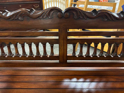 Furniture Classics Ltd. Carved Mahogany Bench