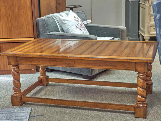 Rustic Barley Twist Cocktail Table