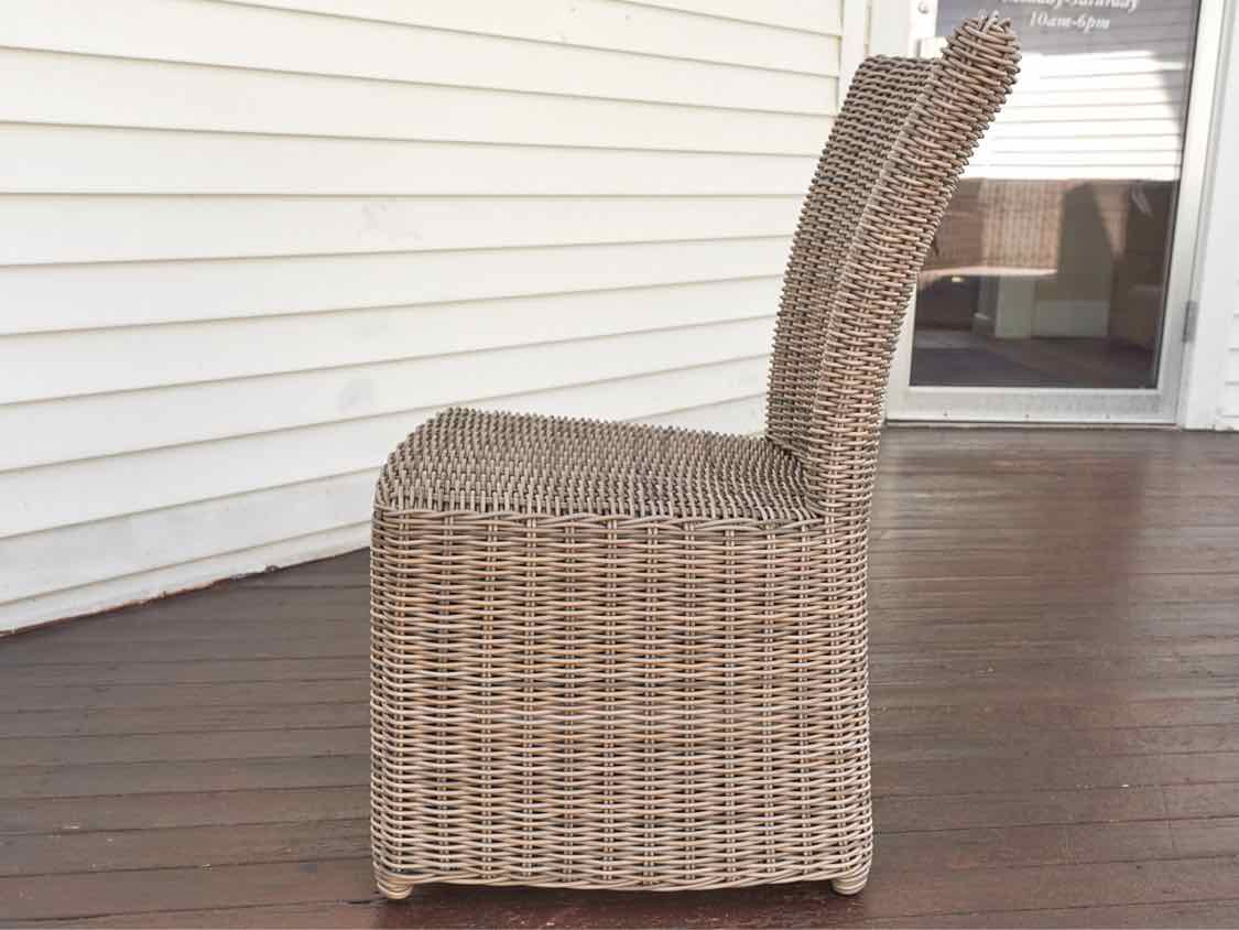 Set of (6) Kingsley Bate Outdoor  All Weather Wicker Chairs