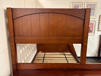 Cherry Wood Twin Over Full Bunkbed