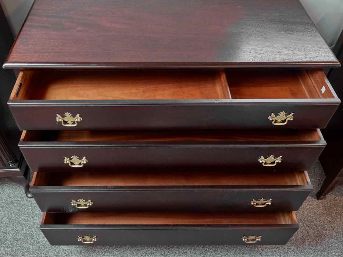 Mahogany Four Drawer Dresser With Cabriole Legs
