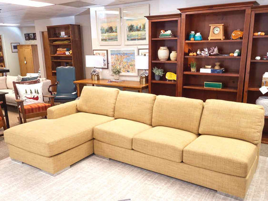 Kravet  Furniture Two Piece LAF  Sectional in Golden Woven