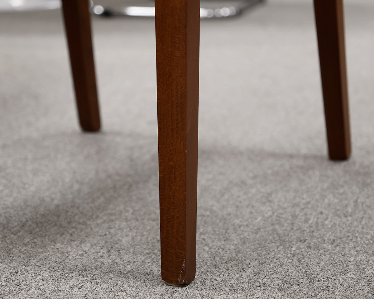 Set of 8 Crate & Barrel Leather Dining Chairs