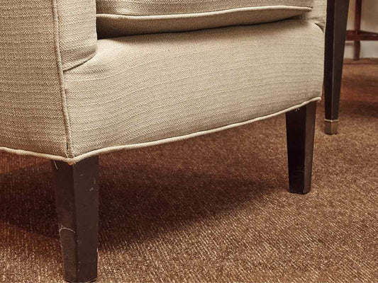 Boston Interiors  Barrel Dove Grey Upholstered Chair