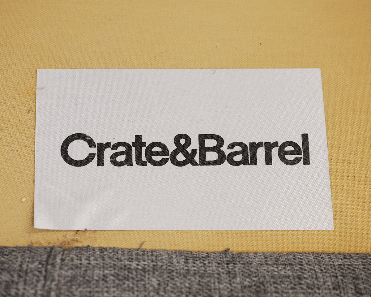 Crate & Barrel Two-Cushion Tufted Sofa