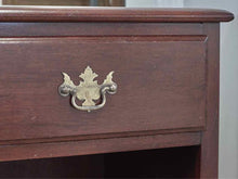 Mahogany 1 Drawer Nightstand with Open Storage