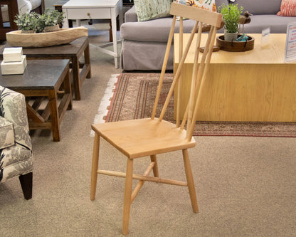 Set of 8 Gat Creek Addison Dining Chairs in Cherry with Natural Finish