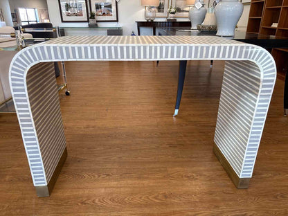 Anthropologie Waterfall Inlay Console Table