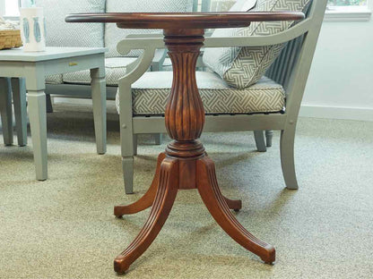 Nichols & Stone Cherry Pedestal Accent Table
