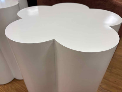 Pair of White Daisy Side Tables