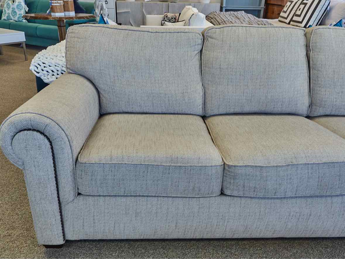 Flexsteel Three Cushion Sofa in Oatmeal Woven Fabric