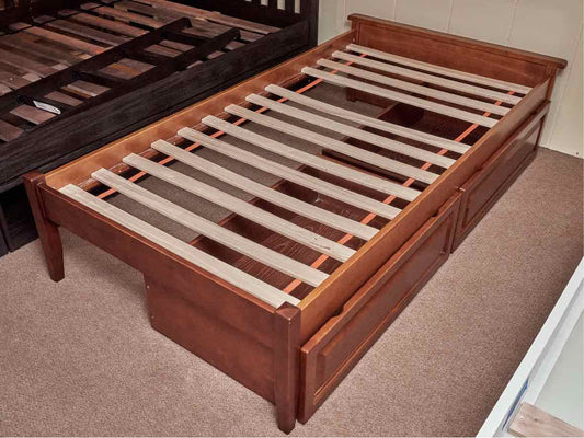 Pottery Barn Cherry Platform 2 Drawer Storage  Twin Bed
