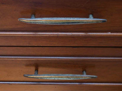 Dixie Walnut Mid Century 4 Drawer Chest