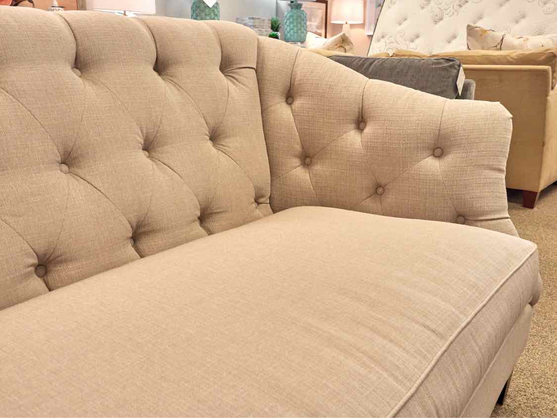 Boston Interiors Camby Settee in Sky Linen