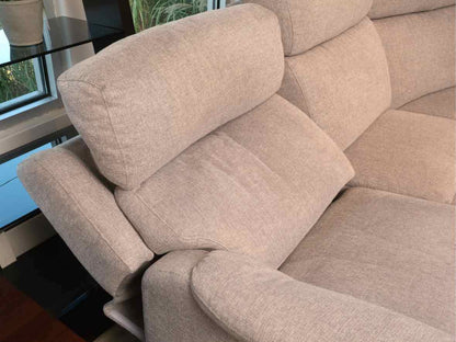 HTL  2 Power Wall Hugger Adjustable Head Rest Recliners 5 Seat Sectional