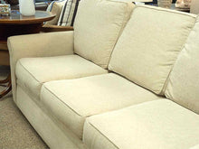 Rowe 3 Cushion Loose Back Sofa in Wheat