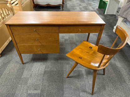 Mid-Century Desk and Chair Designed by Paul McNabb