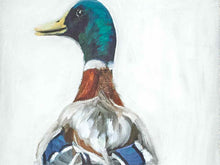 'Mallard Walking 1' in Silver Frame