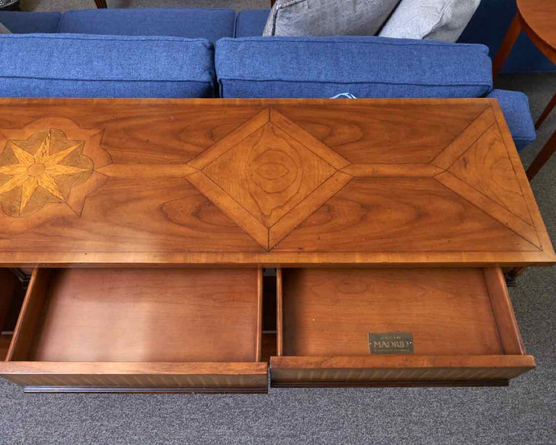 Theodore Alexander Madrid Collection Console w/ Marquetry Inlay
