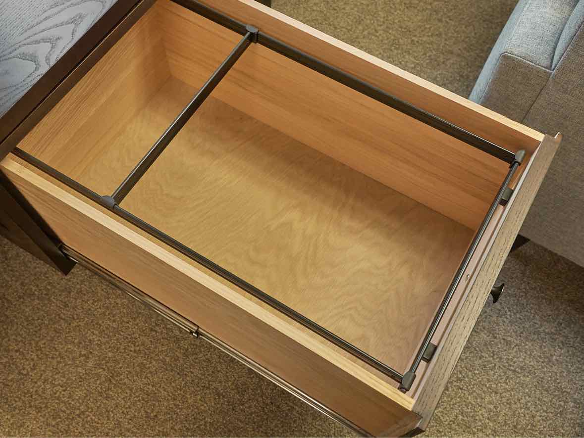 Gat Creek "Atticus" Ash Desk in Classic Stout Finish with 5 Drawers