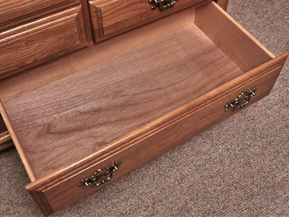 Athens Furniture Oak 8 Drawer Double Dresser