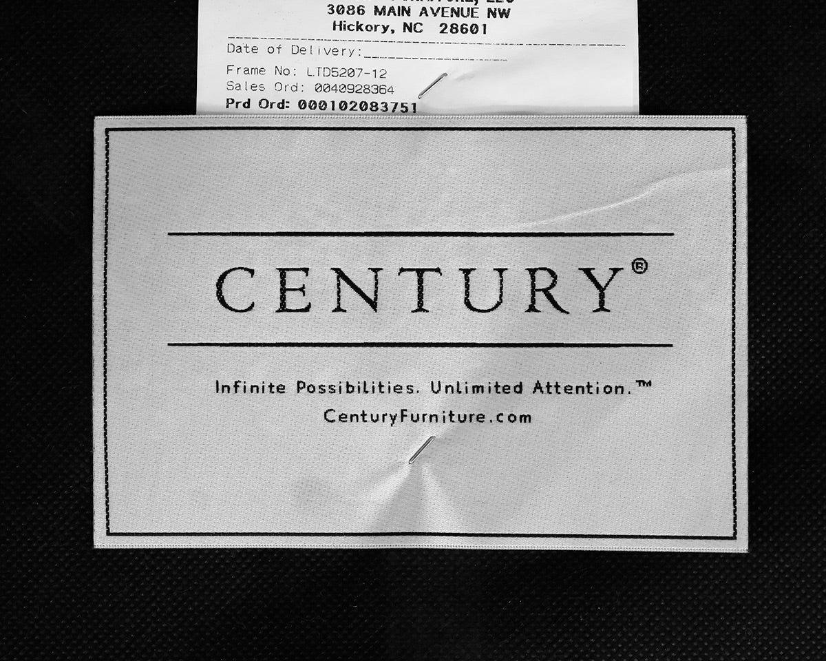 Custom Century Upholstered Square Ottoman