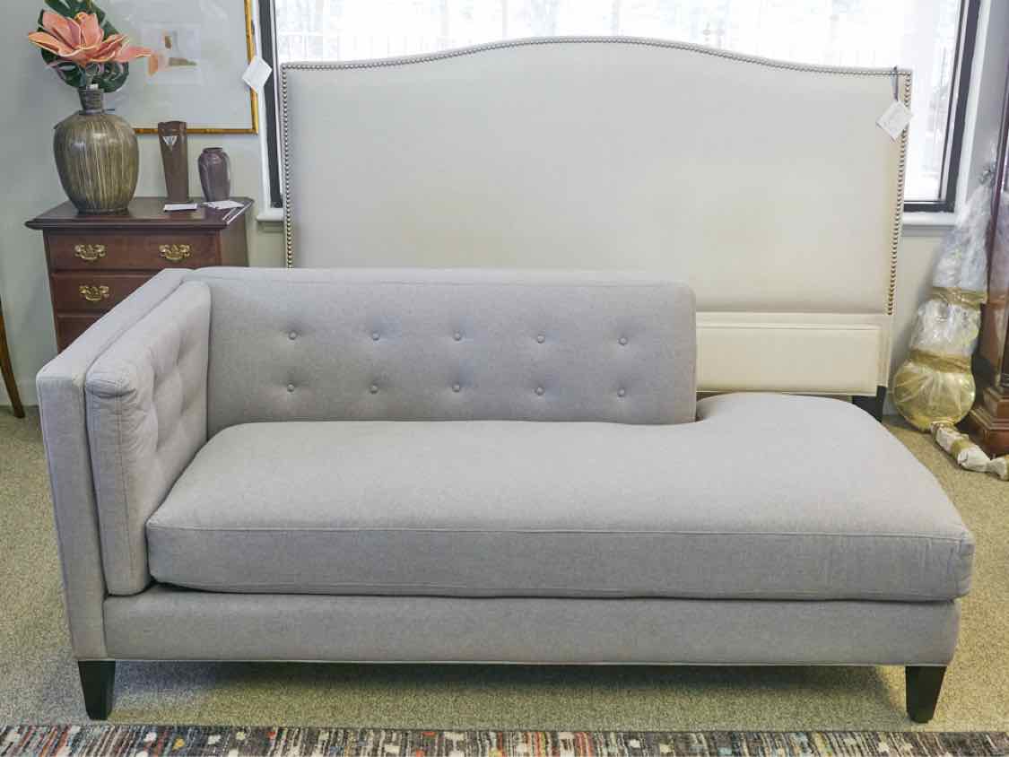 Jonathan Louis Right Arm Chaise in Grey