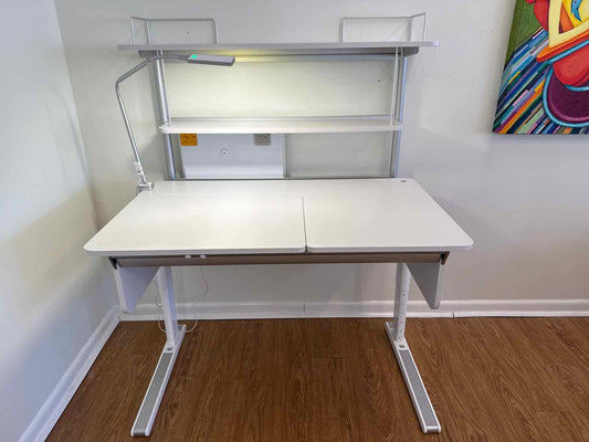 Moll 'Champion' Adjustable Height Desk With Flex Deck Extension