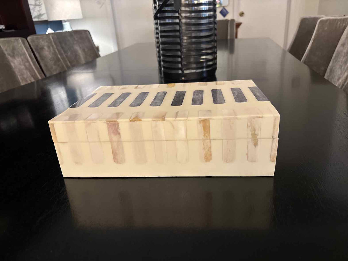 Large Decorative Box with Bone Inlay