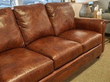 Bradington Young  Saddle Brown  3 Cushion Sofa