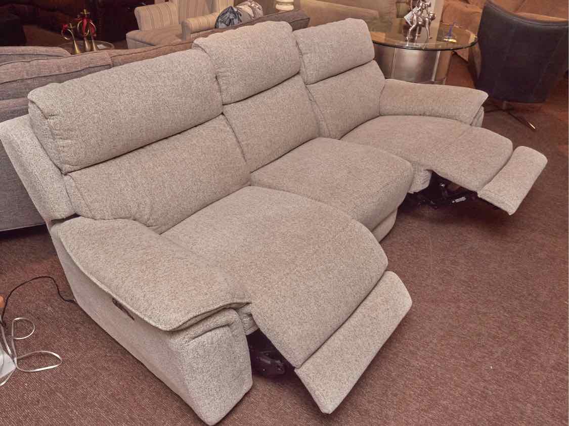 HTL Furniture  Power Reclining 3 Cushion Sofa with 2 Reclining  Seats