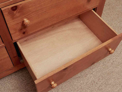 Broyhill Pine 7 Drawer Dresser & Mirror