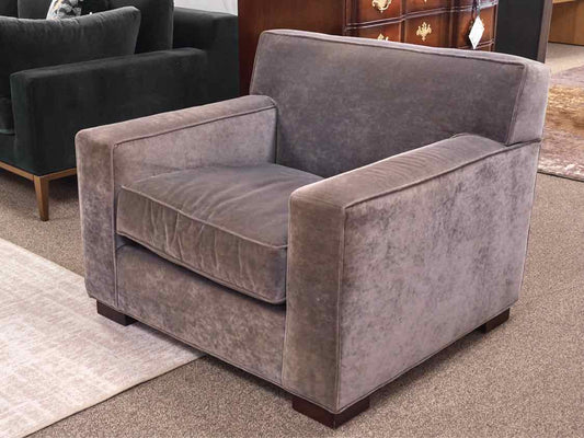 Mitchell Gold + Bob Williams Jean-Luc Chair in Grey Velvet