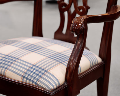 Set of 8 Henredon Chippendale Style Dining Chairs