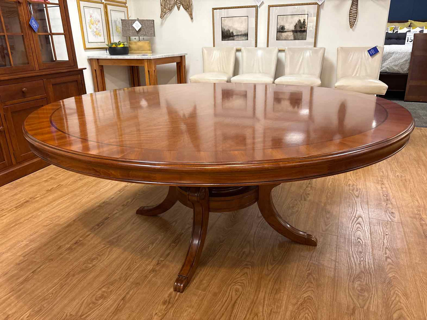 Mahogany Round Dining Table