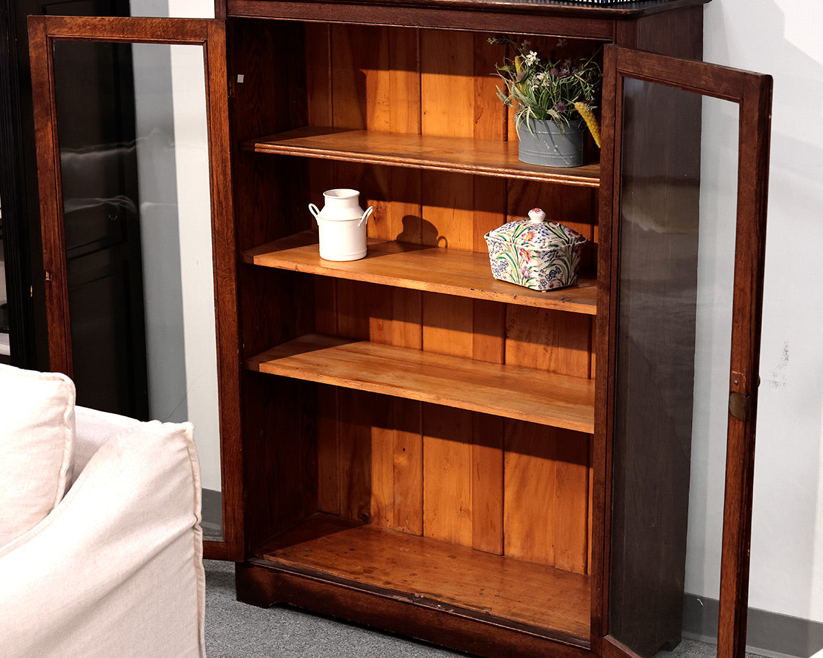 Antique Mahogany 2-Door Cabinet