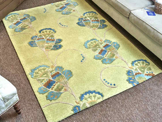Company C   'Trumpet Vine Willow' 100%  Wool Pile Area Rug
