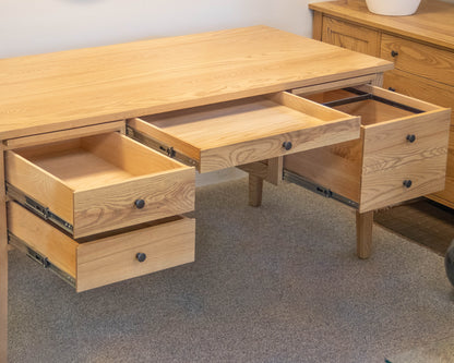 Gat Creek Atticus Desk in Ash with Classic Latte Finish