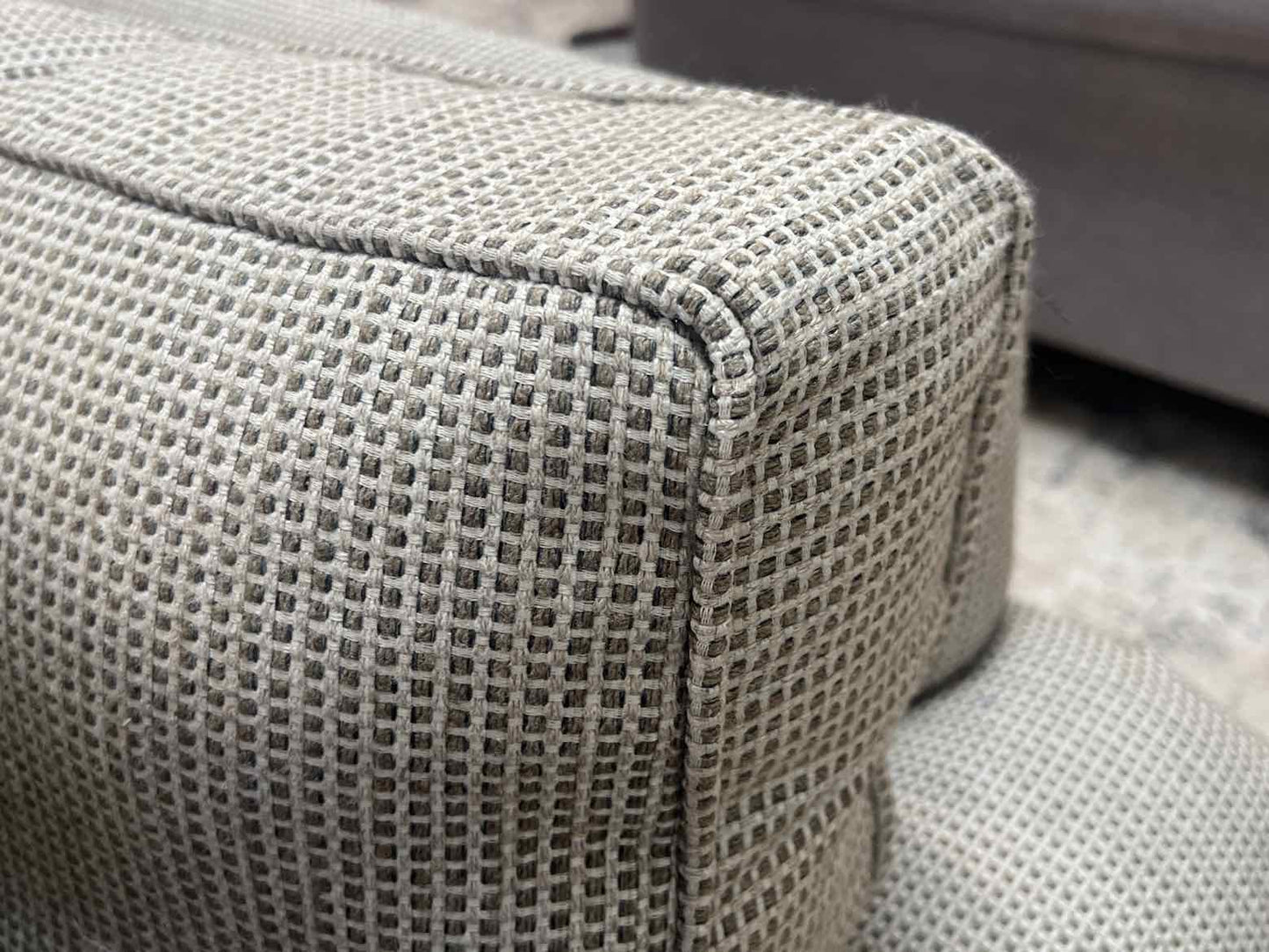 Ethan Allen 2-Seat Soft Taupe Sofa