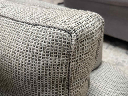 Ethan Allen 2-Seat Soft Taupe Sofa