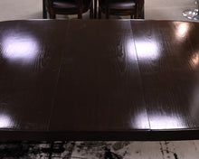 McGuire Dining Table Espresso Finish. Two Leaves/Table Pads