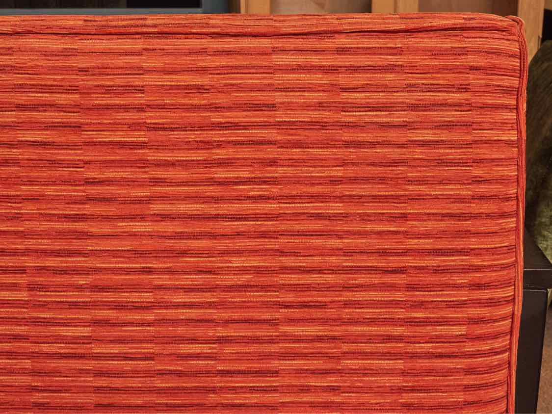 Banquet In Orange Leather & Fabric