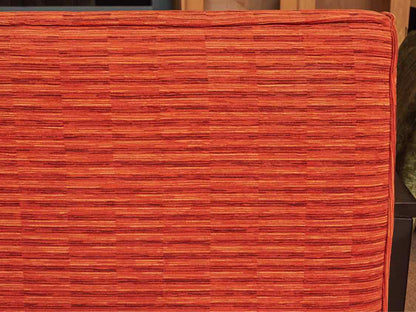 Banquet In Orange Leather & Fabric