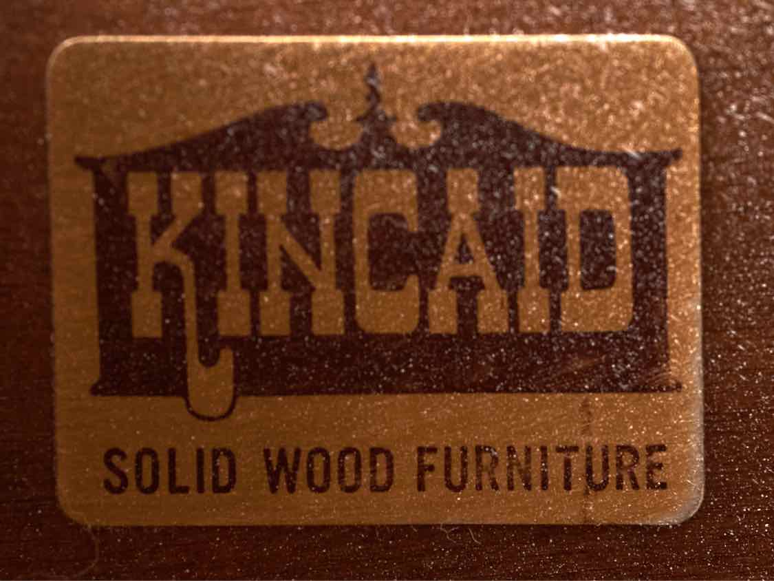 Kincaid Arctic Finish 5 Drawer Chest with Gold Finish Knobs