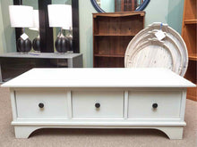 Hampton Bay Cream Finish 3 Drawer  Cocktail Table